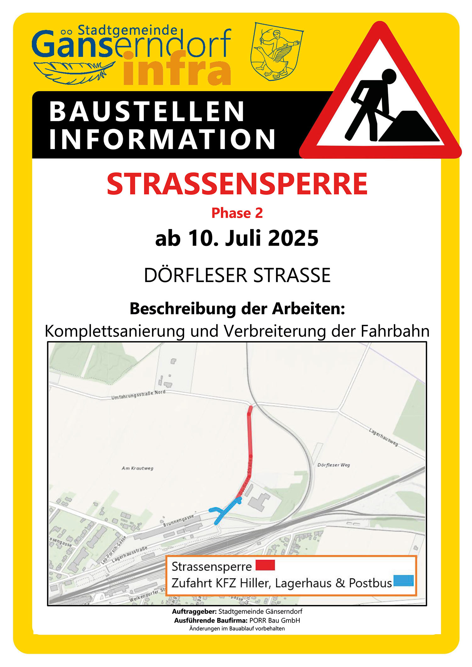 §90 23 2025 PORR Strassensanierung Dörfleser Straße Phase 2
