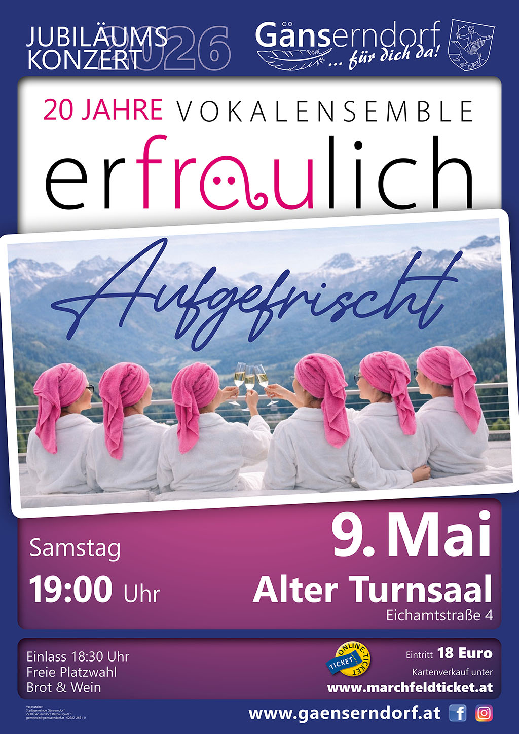 Konzert AUFGEFRISCHT – 20 Jahre erfräulich!