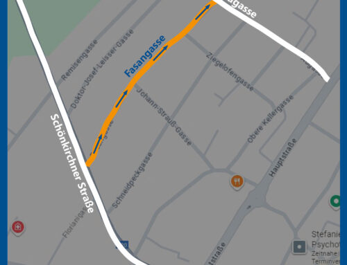 Fasangasse ist ab 1. Dezember 2025 eine Einbahnstraße