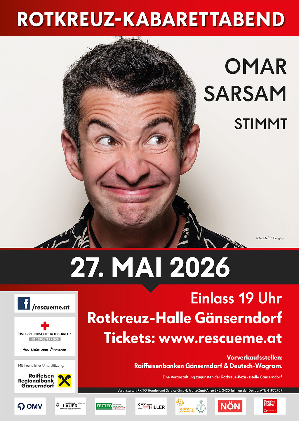 Rotkreuz-Kabarettabend "OMAR SARSAM - Stimmt"