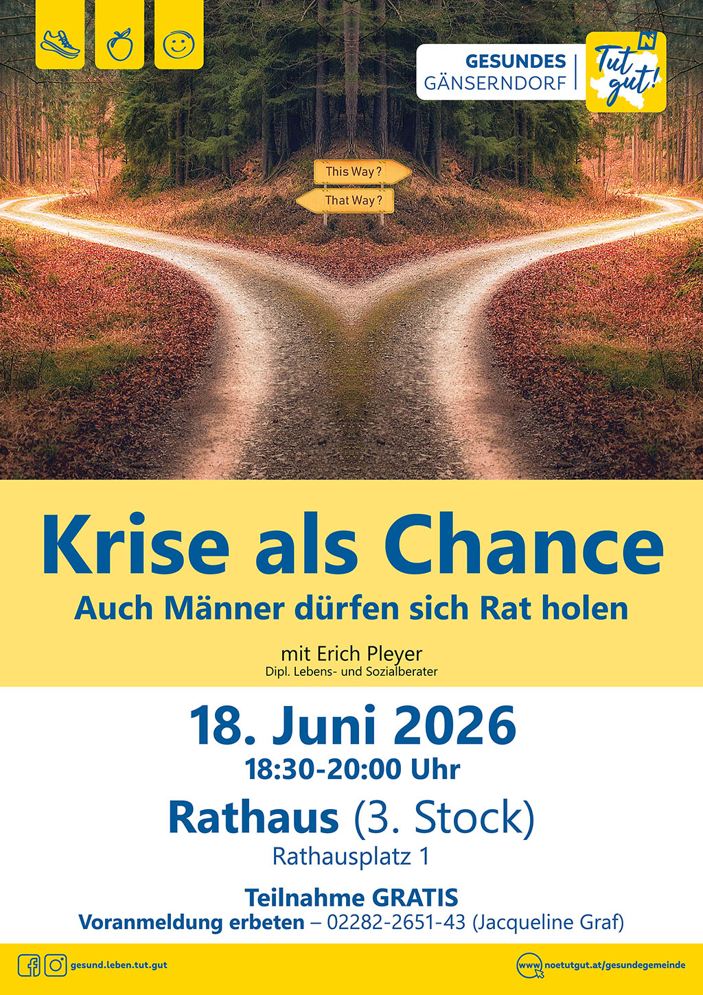"Tut gut!" Vortrag - Krise als Chance: Auch Männer dürfen sich Rat holen