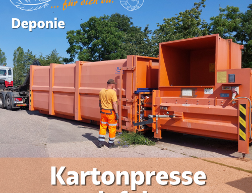 Deponie – Kartonpresse defekt