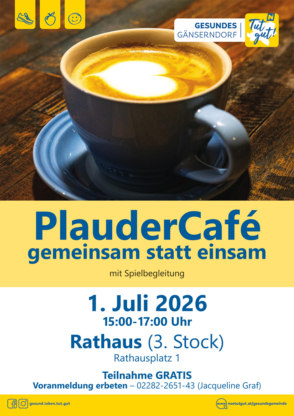 Tut gut! PlauderCafé - gemeinsam statt einsam