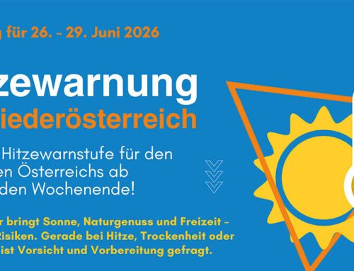 Hitzewarnung für NÖ – 26. – 29. Juni 2026