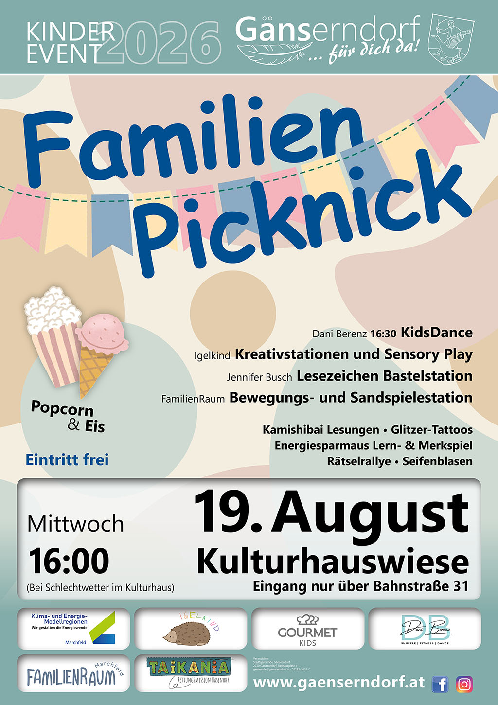 Familienpicknick im Kulturhausgarten