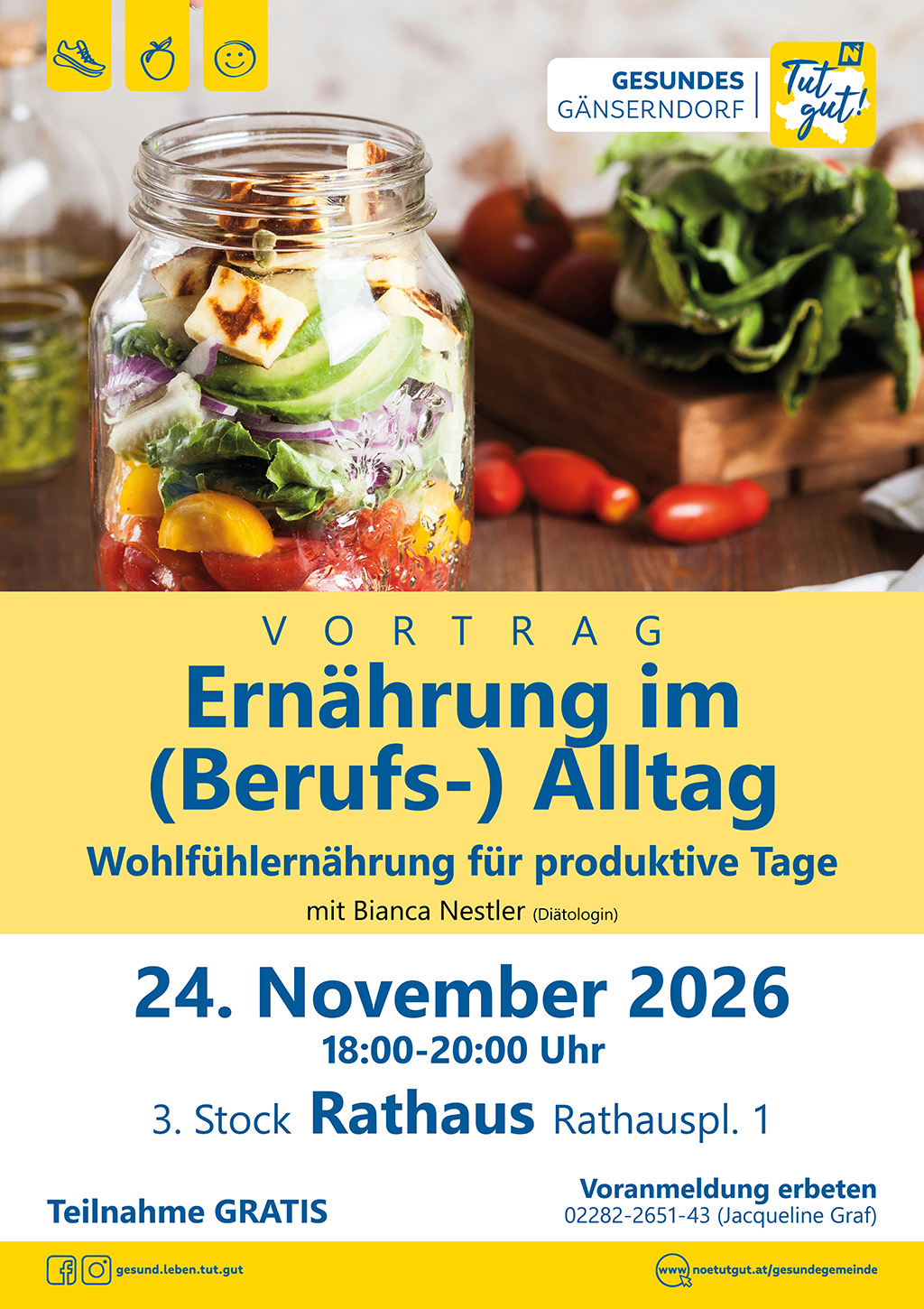 "Tut gut!" Vortrag - Ernährung im (Berufs-) Alltag