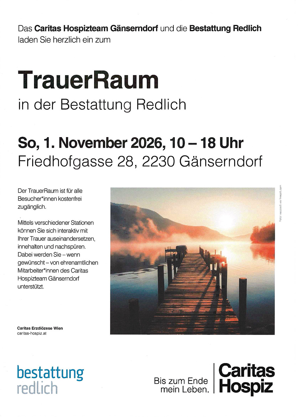 TrauerRaum - Caritas Hospizteam Gänserndorf & Bestattung Redlich