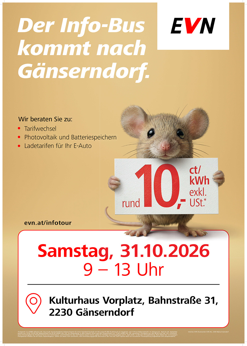 EVN Info-Bus kommt nach Gänserndorf